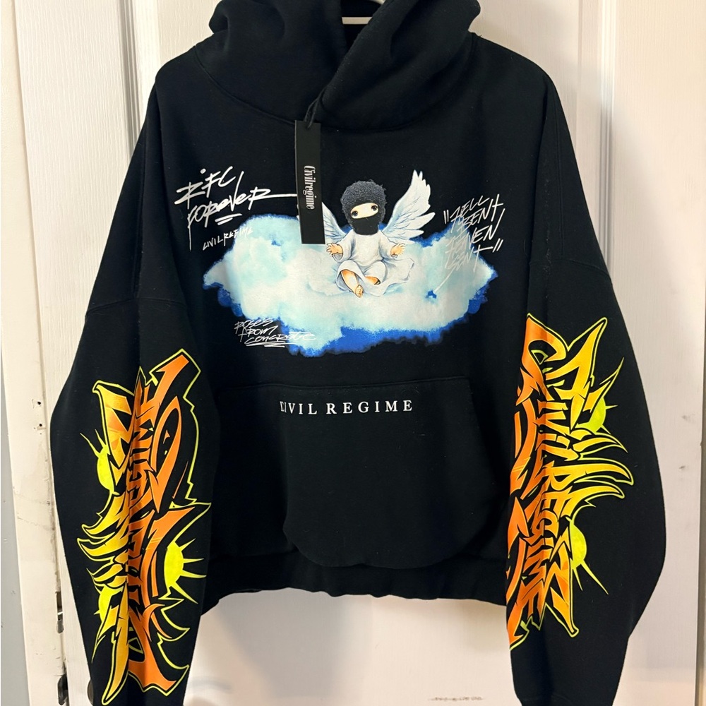 Civil Regime Black Graphic Sweater